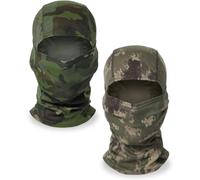 Asfasfq-2 Pièces Cagoule Masque De Ski Camouflage Cagoule Couverture De Visage Tactique Cyclisme Respirant Masque Sports Protection Contre Les Uv La Poussière, Taille Unique