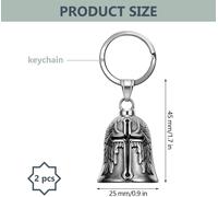 Asfasfq-2 Pièces Fahrradglocke, Ölig Guardian Bell Motorrad, Motorrad Glöckchen, Motorrad Glocke Glücksbringer Mit Ring Zum Aufhängen, Für Segne Den Frieden