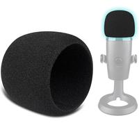 ASFASFq-2 Pieces Microphones Pop Filter pour Logitech pour Creators Blue Yeti Nano USB Microphone, Protecteur Microphone Mousse Couvre Pare-Brise