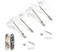 Asfasfq-2 Pièces Supports Muraux Pour Skateboard, Support Mural Pour Skateboard Support D'affichage Skateboard Mural Pour Longboard Présentoir Et Rangement(Hexagonaux)