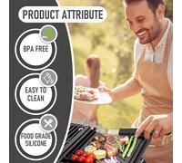 ASFASFq-2 Poignées de Gril et 1 Levier de Gril, Accessoires pour Barbecue et Fumoir, Leve Grille Barbecue, Divers Plateaux de Barbecue et Grilles pour Les Grilles de Jardin