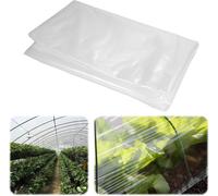 ASFASFq-2 x 10M Bâche de Rechange pour Serre de Jardin,Réutilisable Bache Transparente Exterieur Tunnel en Polyéthylène,Feuille de Toiture Transparent Résistance aux UV,pour Protection Plantes Légume
