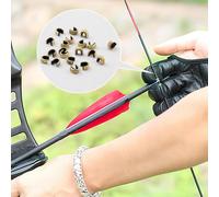Asfasfq-20 Pièces Bowstring Nocks Buckle Clips Bowstring Nocking Point Bow String Buckle Clip Boucle En Laiton Cordes D'arc Clip Bowstring Nock Point Accessoires Tir À L'arc Pour Arc À Poulies Arc Cl