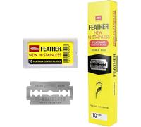 Asfasfq-200 Feather Razor Blades New Hi-Stainless Double Edge By Feather