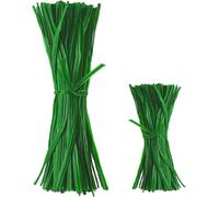 ASFASFq-200 Pièces Attaches de Plantes, Réglable Verte Attaches de Jardin, Ceinture de Reliure pour Plantes de Jardin, pour Fixation Végétale, Fil de Liaison(30 cm, 10 cm)
