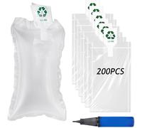 ASFASFq-200 Pièces Film de Coussin D'air avec Pompe à Air, Matériau de Remplissage Coussins à Bulles Matériau D'emballage pour Lemballage Et Lexpédition