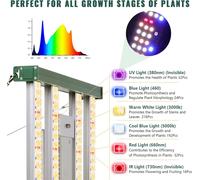 ASFASFq-2024 Lampe Led Horticole, 1200W Lampes de Croissance Horticoles Chambre de Culture avec Led UV/IR, Lampe LED Horticole, Grow Light Pour Plantes IntéRieures, Graines, Bourgeons,Tente de Cultur