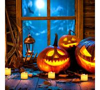 ASFASFq-24 PièCes Bougie Led,Bougie Led Flamme Vacillante,Candle Chauffe Plat,Effet Flamme Naturel & SéCurité Absolue,Pour La Maison DéCorations De Halloween NoëL Mariage PâQues Decoration