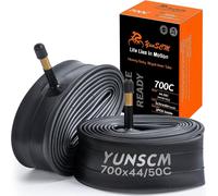 Asfasfq-2pcs 44/52-622 Chambres À Air 700x44c/45c/48c/50c Av48mm Schrader Valve Compatible 28x1 1/2 28x1.75 700x44c 700x45c 700x48c 700x50c