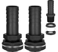 ASFASFq-2pcs Trop Plein Cuve 25mm Filetage Extérieur, Kit Raccordement Cuve 1000 Litres, Connecteur de Baril de Pluie pour Barils de Pluie, Réservoirs d'eau, Citernes