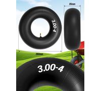 ASFASFq-2X Chambre à air 260x85 3.00-4 Pneu 260x85 pour Roue Brouette Chariot Diable Scooter Chariot à Main Chariot de Jardin