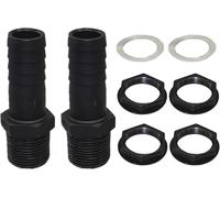 ASFASFq-2x Raccord Cuve, 1"" Mâle, Connexion Seau Avec Embout de Tuyau, Raccord Tuyau 25mm pour Raccord Cuve Eau