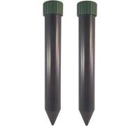 ASFASFq-2X Répulsif à Ultrasons pour Taupes, Rongeurs et Serpents ¿ Dispositif Anti-Nuisibles Ultrasonique, Alimenté par Piles (3 Piles D), Fréquence 400 Hz, Protège jusqu'à 600 m² (2)