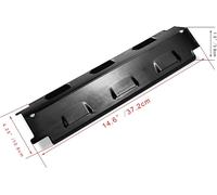 ASFASFq-37cm Plaque Chaleur Barbecue pour Enders Boston 3k Turbo, Barbecook, Tarrington House, Outdoorchef-Perth, Uniflame 750, Tenneker TG4, Pièces de Rechange de Couverture de Brûleur, Lot de 4