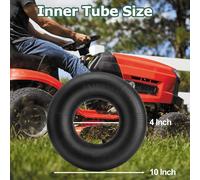 ASFASFq-4.10/3.50-4 Chambres à air de Roue Brouette, 2 Pièces 410/350-4 Tubes Intérieurs de Remplacement avec Valve Courbée, Tuyau de Rechange pour Monocycles, Chariots, Tondeuses, Camions à Main