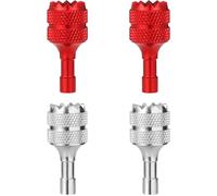 Asfasfq-4 Pièces Bâtons De Contrôleur De Drone, Joystick De Contrôle De Drone Détachable Pouce À Bascule Remplacement Pour Dji Mini 3 Pro Dji Contrôleur Intelligent Rc Accessoires (Argent, Rouge)-Lasu