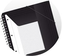 Asfasfq-400100862 Nomadbook Cahier Spirale Étudiant 17,6 X 25 Cm Chemise Intégrée 160 Pages Ligné 7 Mm Polypro Couleurs Aléatoires