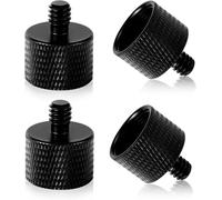 ASFASFq-4pcs Adaptateur pour Pied de Micro, 5/8 Femelle à 1/4 Mâle Adaptateur pour Montage Micro pour Appareil Photo Adaptateur à Vis Micro Alliage d'Aluminium Robuste Adaptateur Vis pour Trépied