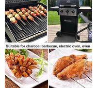ASFASFq-50 Ensemble D'outils Pour Barbecue Kit Fourchettes Aiguilles Barbecue Bâtons De Barbecue En Plein Air Bâtonnets De Kebob Acier Inoxydable 304 De Viande Nourriture