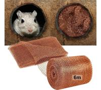 ASFASFq-6 Mètres Grillage en Cuivre piège à Souris Bricolage Filet Anti-rat, pour Combler Espaces Autour des Jardins Garages Tuyaux, etc. Contrôlez les souris, les escargots et les Petits Rongeurs