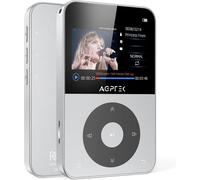 ASFASFq-64Go Lecteur MP3 Bluetooth 5.3 avec Écran Paysage Classique 2,3 Pouces Lecteur Musical sans Perte HiFi Baladeur Portable en Métal avec Haut-Parleur/Vidéo/Enregistrement/Radio/eBook/Podomètre