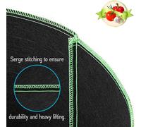 ASFASFq-6Pcs 5 Gallons Sacs de Culture de Plantes, Tissu Non Tissé Respirant Sacs de Culture Récipient de Pots de Jardin à Racine Épaissie Heavy Duty avec Sangles Poignées, pour Fleurs Légumes