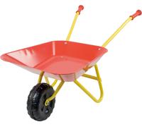 ASFASFq-7131707 - Brouette en métal pour enfants à partir de 24 mois en rouge et jaune, environ 78 x 40 x 38 cm, idéal pour le jardin et le bac à sable