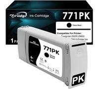 ASFASFq-771 771C Cartouche d'encre 775-ml Noir Photo Remplacement pour HP 771C Cartouches d'encre B6Y21A Compatible pour HP DesignJet Z6200 Z6600 Z6800 Z6810 (1x Photo Black)