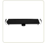 ASFASFq-8239 Happy Plancha 90, Plancha électrique 8-10 personnes, Plaque XXL anti-adhésive, Tout aliment, 2000W, Noir/I