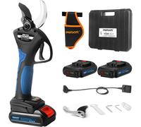 ASFASFq-8605 Secateur Electrique Sans Fil, 40mm Progressif Secateur Electrique Professionnel, 1050W 21V 2Ahx2 Secateur Electrique Batterie pour Vignes et arbres Fruitiers