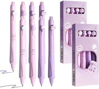 Asfasfq-8pcs Stylos Effaçable,4 Bleu 4 Noir, 0,5 Mm Stylo Effacable Stylo Gel Effaçables, Encre Gel Effaçable, Stylos À Bille Avec Gomme Pour Fournitures Scolaires (Thé De L'après-Midi)