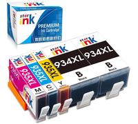ASFASFq-934XL 935XL Cartouches d'encre pour HP 934 XL 935 XL 934XL 935XL High Yield 5 Pack (Noir Cyan Magenta Jaune) pour HP Officejet 6230 6830 6815 6812 6835 6820