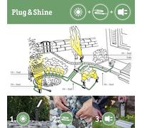 Asfasfq-94774 Plug & Shine Projecteur De Jardin Led Kikolo Ip65 7,2w 460lm Gradable 261mm Anthracite Plastique/Alu 3000k Luminaire D'extérieur