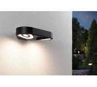 ASFASFq-94866 Applique d'extérieur LED Silma détecteur de mouv. émission Lumineuse Double IP44 280x176mm 3000K 2x5,5 / 2x0,7W 2x600lm 230V Anthracite, 11 W