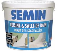 ASFASFq-A04733 Enduit de Lissage Cuisine et Salle de Bains, Adapté aux Pièces Humides, Vert, Seau de 1 kg