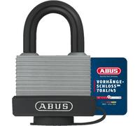 ASFASFq-ABUS Cadenas 70AL/45 en aluminium massif - résistant aux intempéries - avec capuchon de protection et gaine plastique - niveau de sécurité ABUS 5 - argenté