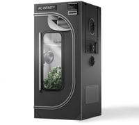 ASFASFq-AC Infinity CLOUDLAB 722 Advance Tente de culture 61 x 61 x 183 cm Épaisseur 2,5 cm Toile Mylar diamant 2000D Haute densité 2 x 2 pour culture hydroponique en intérieur