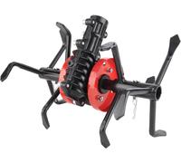 ASFASFq-Accessoire de Cultivateur, Roue de Remplacement D'outil de Cultivateur Rotatif Universel, Roue de Labourage Profonde de Jardin en Alliage D'aluminium et de Fer à 6 Griffes pour