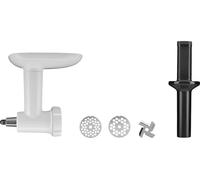 ASFASFq-Accessoires - 5KSMFGA - Hachoir à Viande pour KitchenAid Robot Pâtissier - Hachoir à Légume - Moulin Alimentaire en Plastique Blanc
