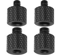 ASFASFq-Adaptateur 1/4 à 3/8 et adaptateur 3/8 à 1/4, 4 adaptateurs de pied de micro, adaptateur de trépied 3/8 à 1/4, adaptateur de trépied pour appareil photo, trépied et support de microphone (noi