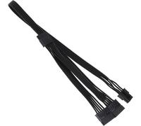 ASFASFq-Adaptateur d'alimentation 6 Broches Mâle à 3X 15 Broches Femelle d'interface Disque Dur SATA Câble 1007 18AWG Compatible avec Corsair