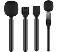 ASFASFq-Adaptateur de microphone pour interview - Poignée de microphone sans fil - Support de microphone portable pour Rode Wireless GO I/II DJI Mic, poignée d'interview pour microphone