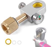 ASFASFq-Adaptateur de Recharge CO2 Compatible avec Les Cylindres SodaStream Duo, Art, Terra CO2, Adaptateur de Bouteille CO2 avec Manomètre 3000psi pour Connexion à la Bouteille CO2 W21.8-14.