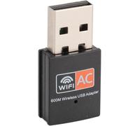 ASFASFq-Adaptateur WiFi USB, Dongle WiFi USB AC600 2,4 G 5 G Adaptateur Réseau sans Fil Double Bande pour PC Nano Support 802.11ac pour
