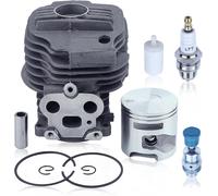 ASFASFq-Adefol Cylindre Piston Kit Pour Husqvarna K760 K750 Découpeuse, Cylindre avce Bougie d'allumage, Soupape de Surpression, Filtre à Carburant, Remplacement 506 38 61-71