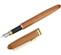 Asfasfq-Akozon Stylo Plume De Calligraphie De Contreplaqué De Bambou Stylo Art(Written0.7mm)