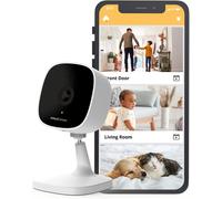 Asfasfq-Alfredcamera Indoor Security Bullet Camera - Plug-In Baby Monitor/Pet Cam - Full Hd 1080p, Night Vision, Wide-Angle View, Continuous Recording, And Motion Detection