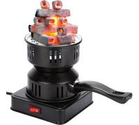 ASFASFq-Allume-Charbon Électrique, Allume Charbon Électrique, 500 W Allume Charbon Chicha, Panier à Charbon Amovible, Barbecue à Charbon pour La Cuisine à la Maison Camping Barbecue, Noir