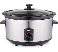 ASFASFq-Alpina Mijoteuse Electrique - 3,5 litres - 3 Niveaux de Chaleur - Ceramique/Inox, Argenté
