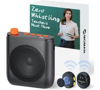 ASFASFq-Amplificateur de voix avec 2 microphones cravate sans fil, haut-parleur portable et microphone, système de sonorisation avec micro sans fil pour enseignants, salle de classe, yoga, guide